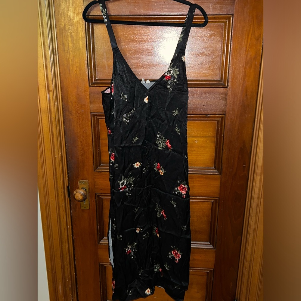 Treasure and bond black floral dress
